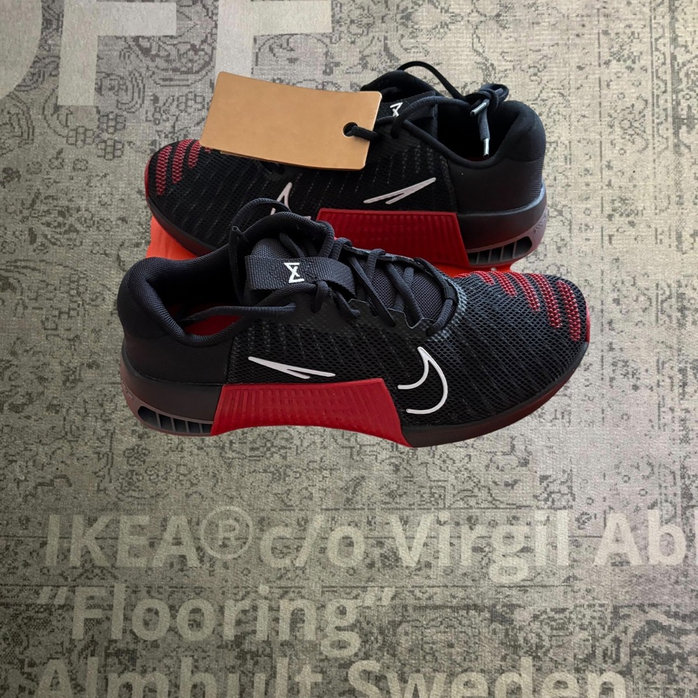Nike Metcon 9 Training Shoes Mens 7.5 Black Red White FD5430-006 Gym